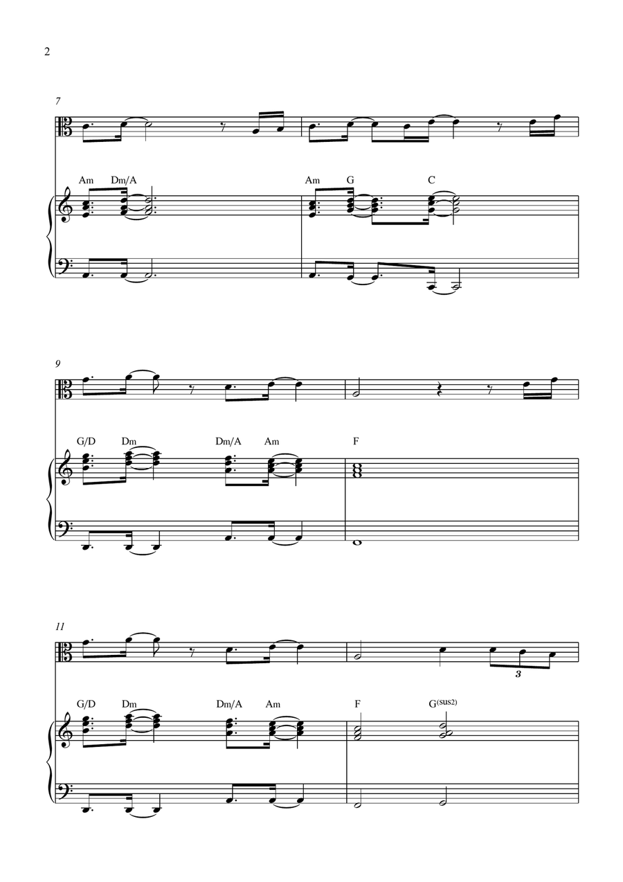 Breath Of Heaven (Mary's Song) Viola scores gallery preview page 2