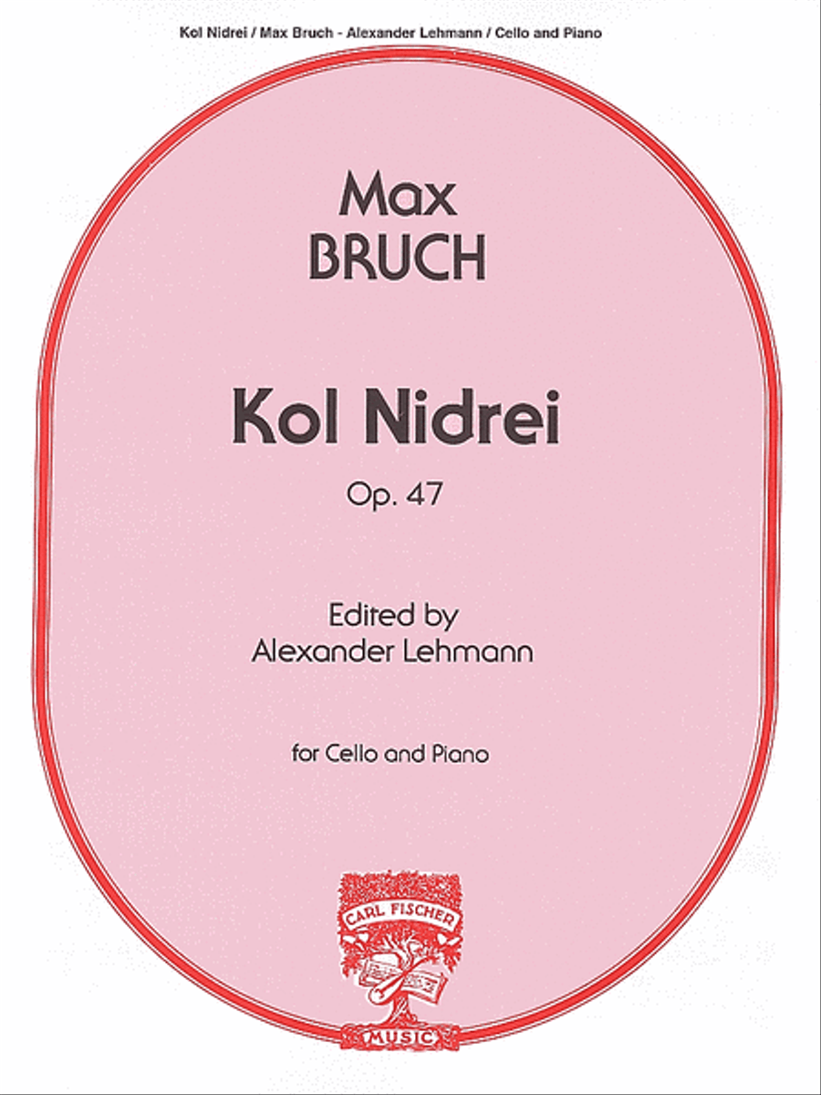 Kol Nidrei, Op. 47 Piano Accompaniment scores gallery preview page 1