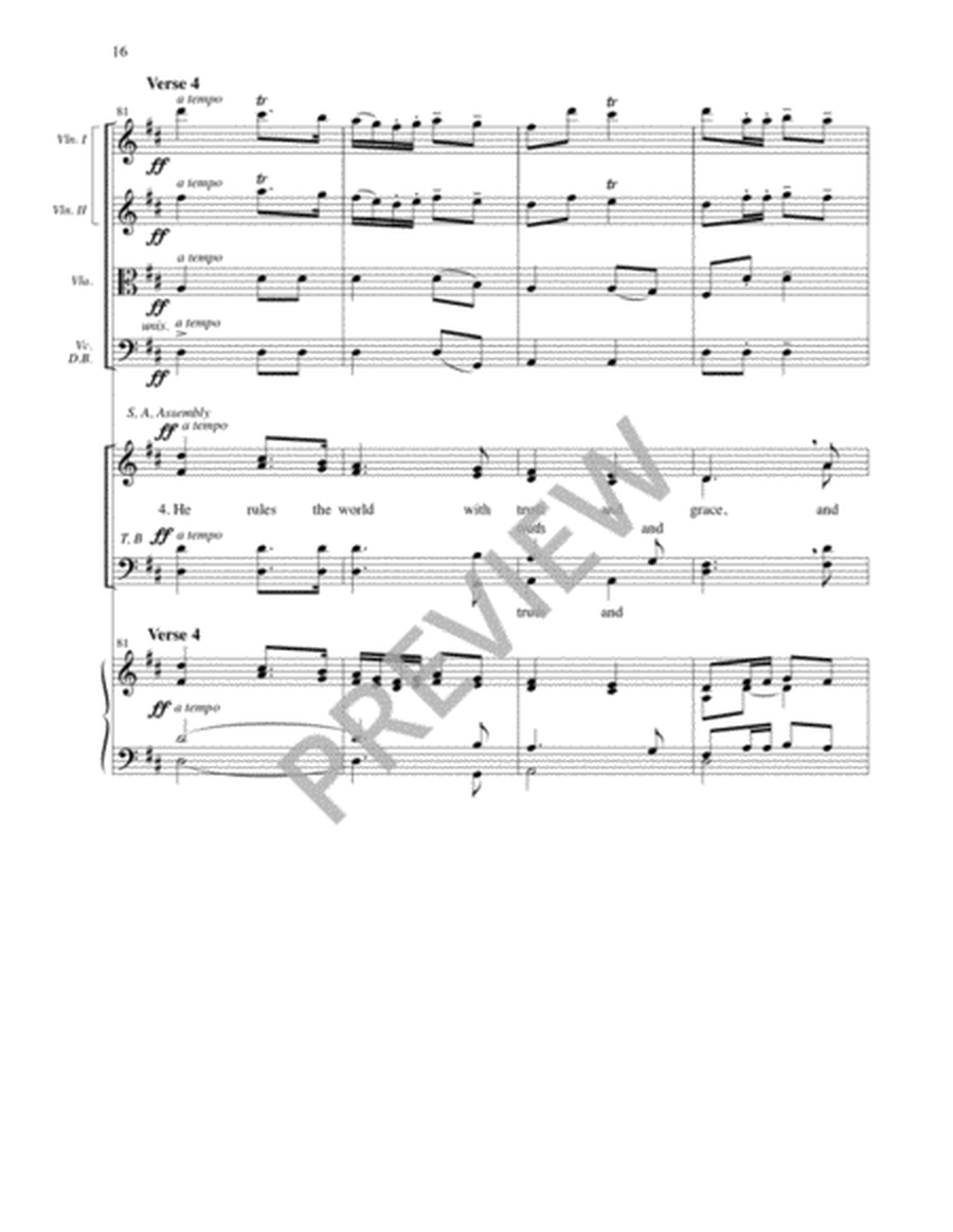 Joy to the World - Full Score and Parts