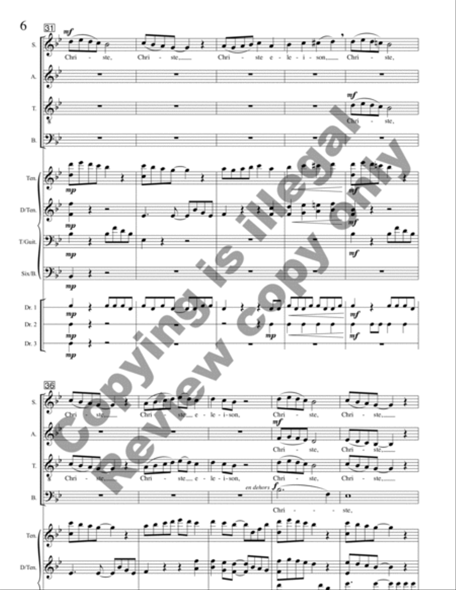 Missa Florens (Full Score) Choir scores gallery preview page 7