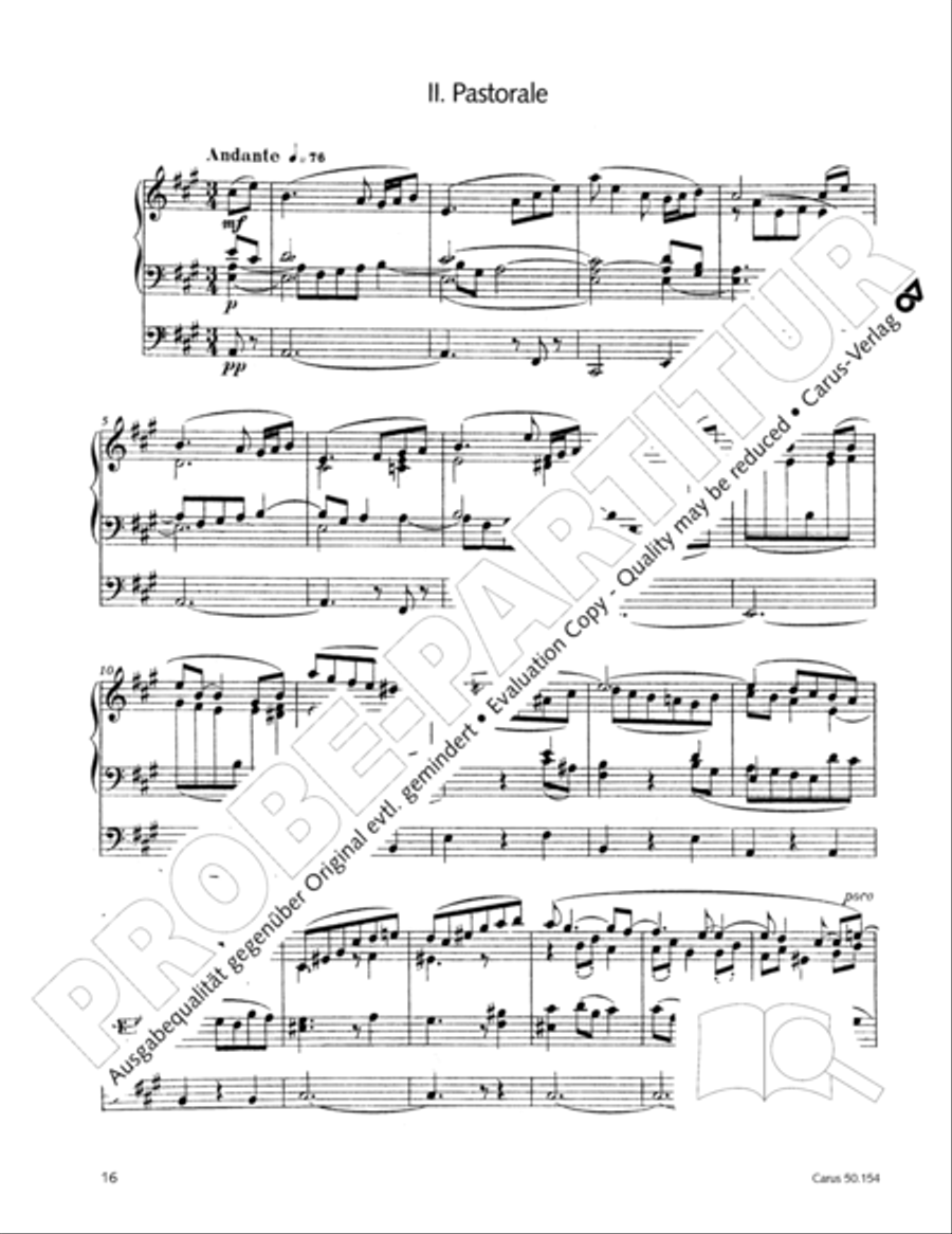 Organ Sonata No. 12 in D flat major Organ Solo scores gallery preview page 17