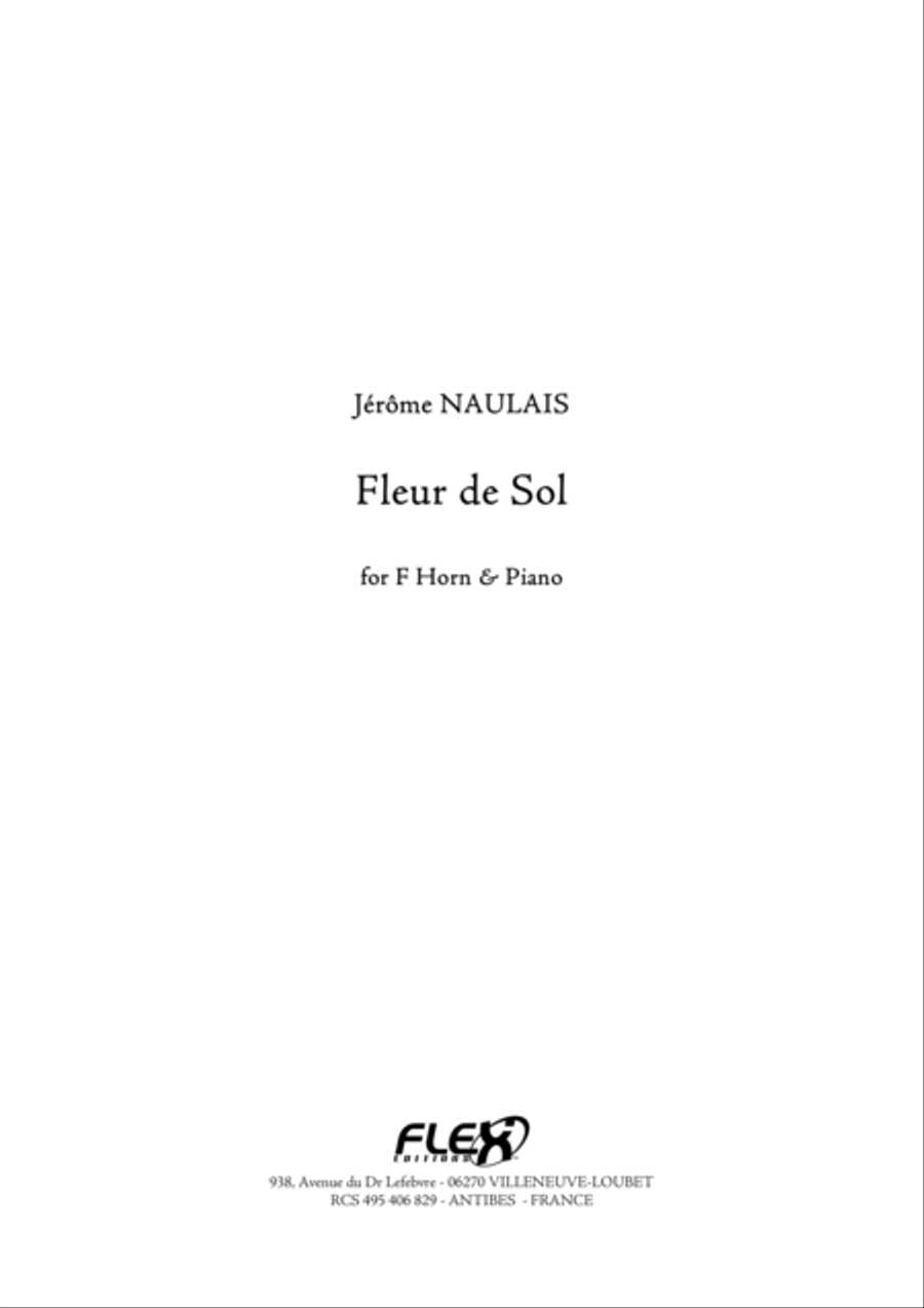 Fleur de Sol Piano scores gallery preview page 1
