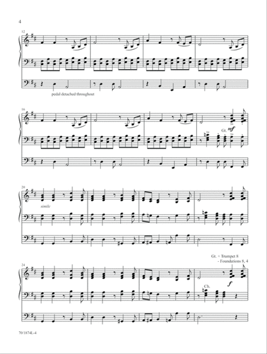 Every Time I Feel the Spirit (Digital Download) Organ scores gallery preview page 4