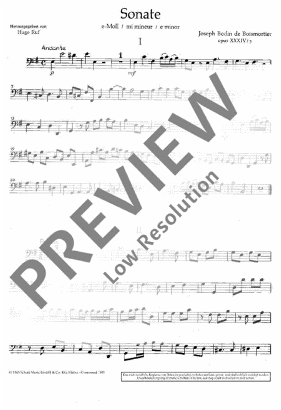Sonata in E minor String Orchestra scores gallery preview page 12