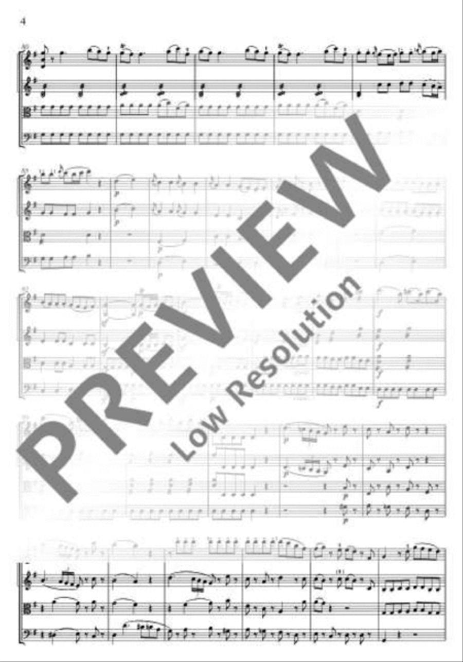 Eine kleine Nachtmusik Cello scores gallery preview page 17