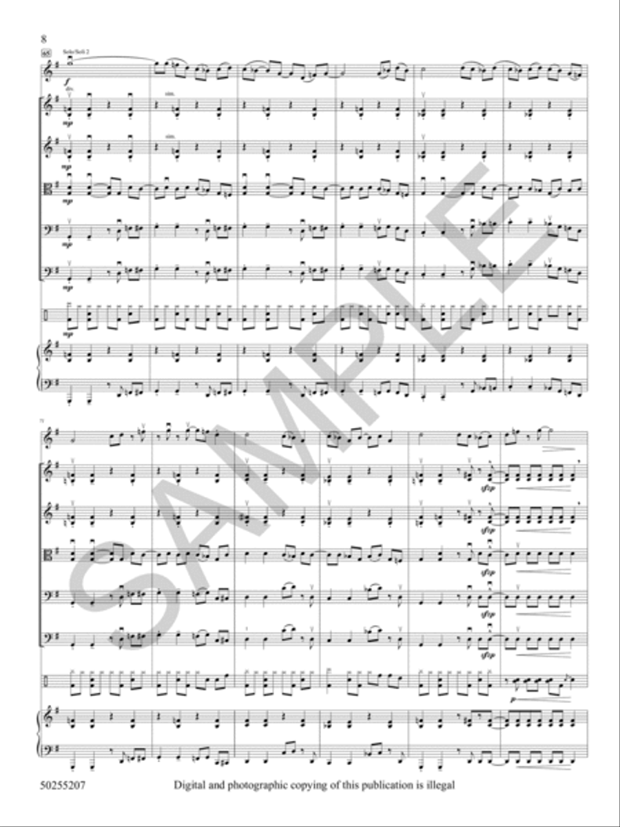 Northwestern Blues String Orchestra scores gallery preview page 9