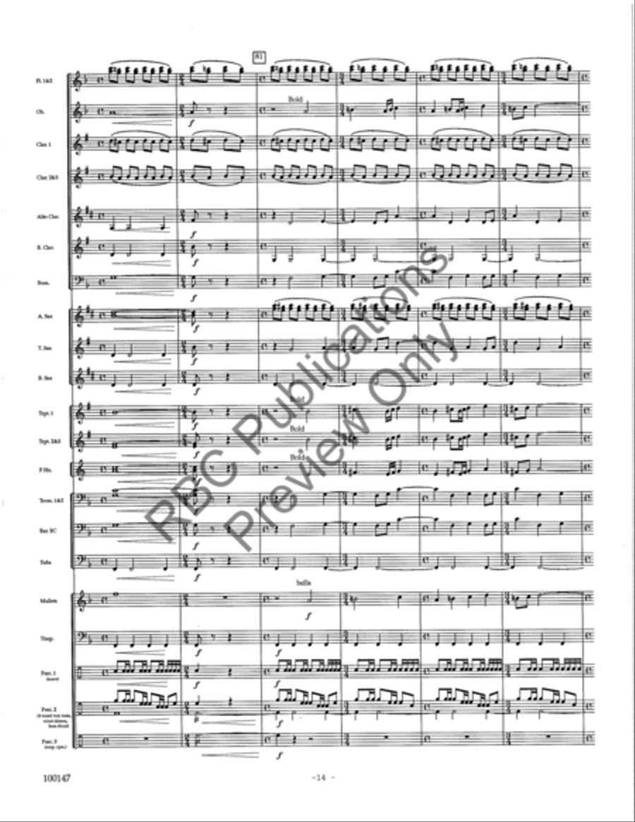 Rivers Concert Band scores gallery preview page 17