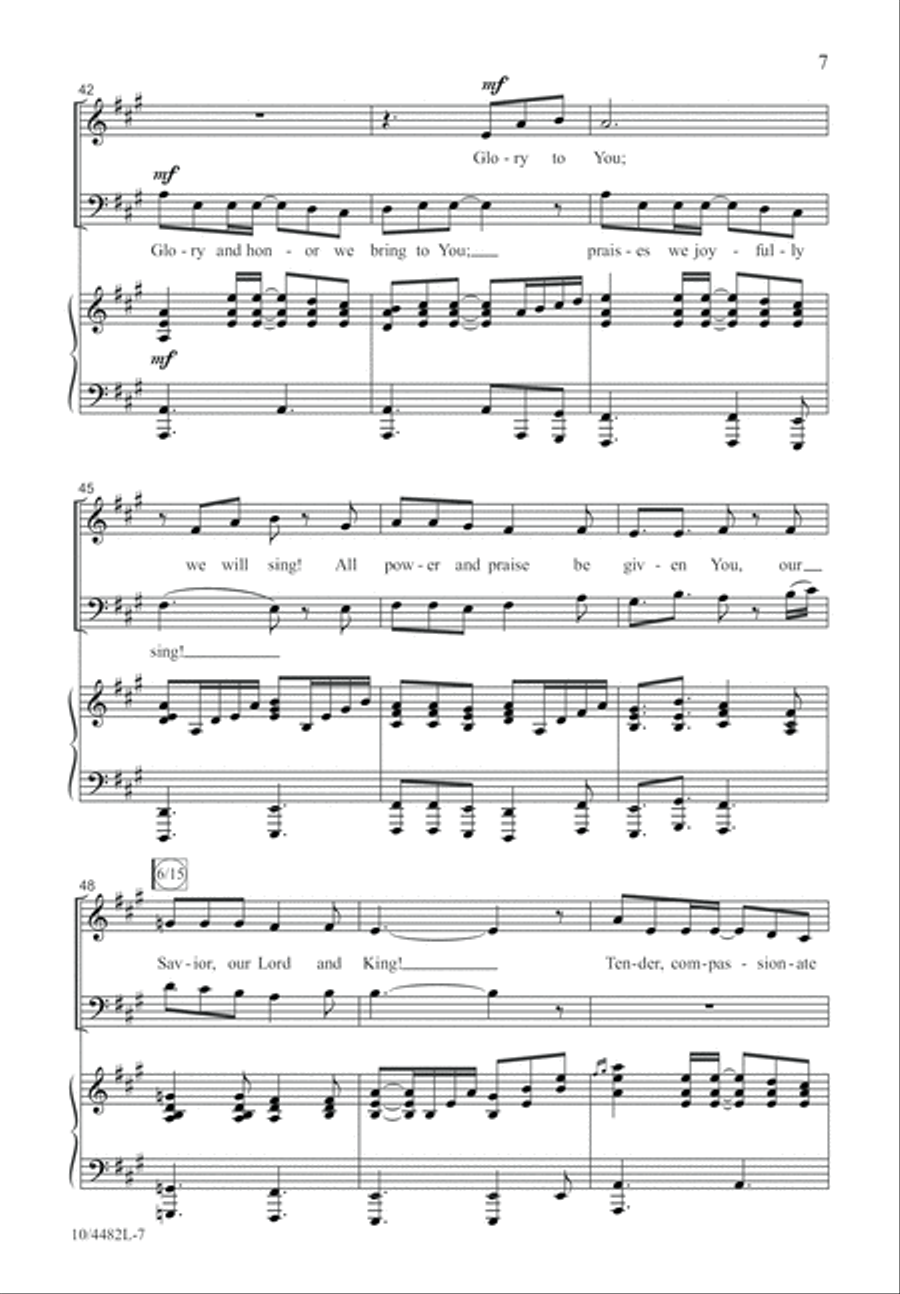 Sing Forth His Glorious Name 4-Part scores gallery preview page 8