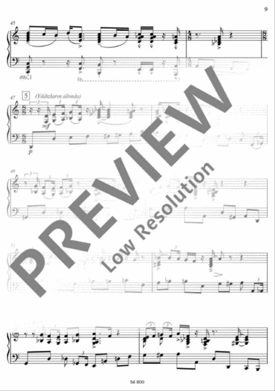 Bodrum Bodrum Piano Solo scores gallery preview page 10
