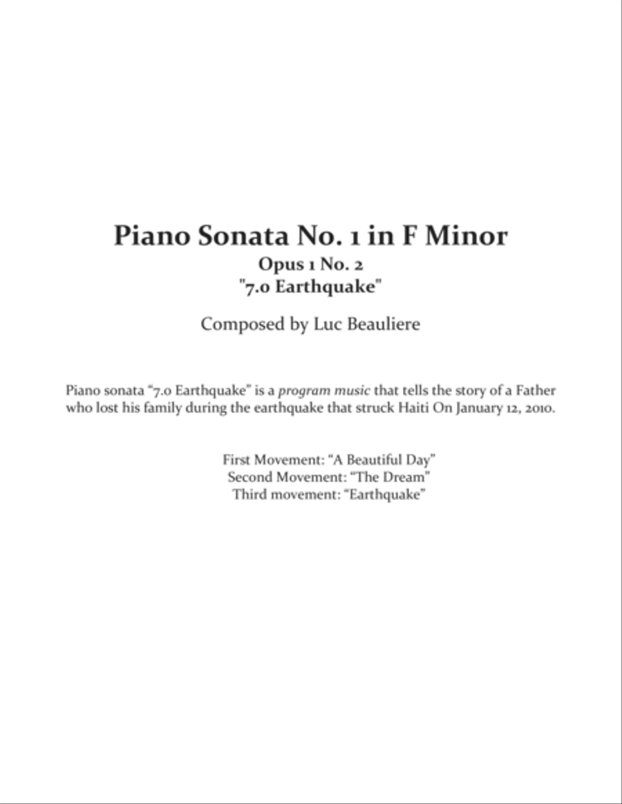 Piano Sonata No. 1 in F minor, Op. 1 No. 2 