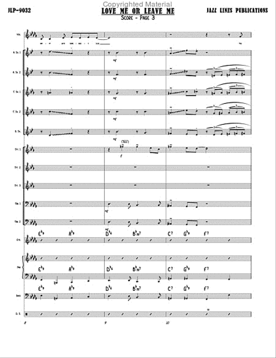 Love Me Or Leave Me Love Me Or Leave Me Big Band scores gallery preview page 5
