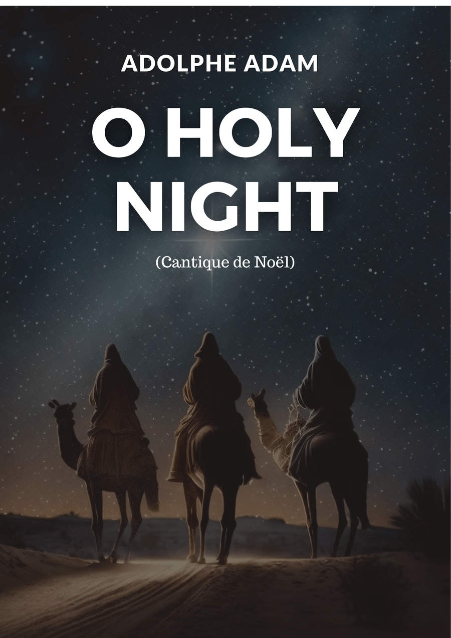 O Holy Night (Cantique de Noël) by Adolphe Adam for SATB Choir in D-flat Major 4-Part scores gallery preview page 1