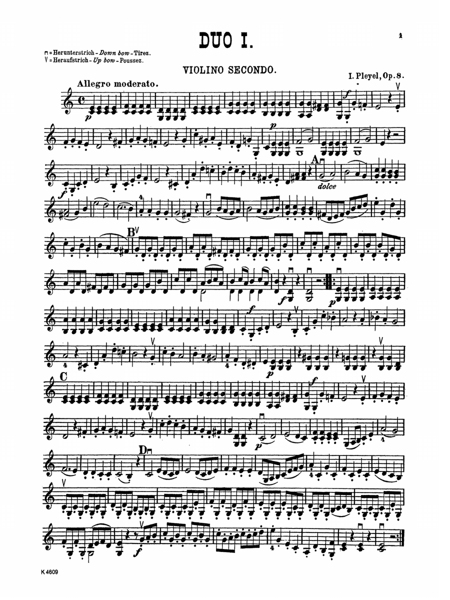 Pleyel: Six Easy Duets, Op. 8