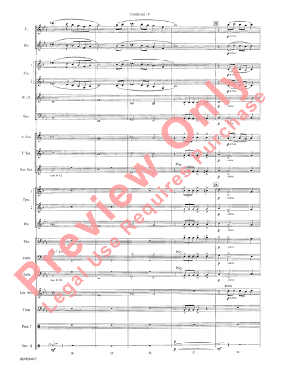 Abaco Overture Concert Band Methods scores gallery preview page 13