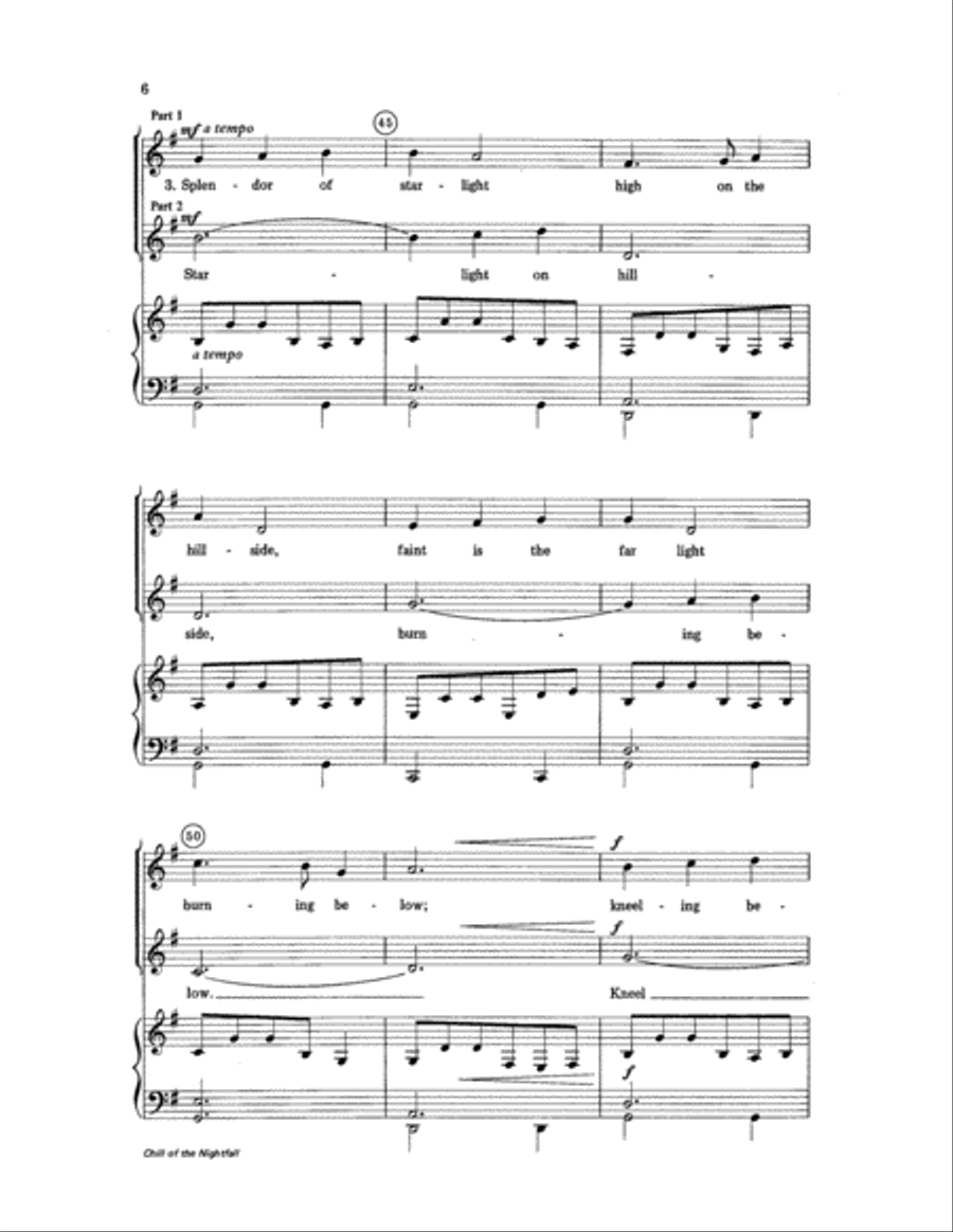 Chill of the Nightfall 2-Part scores gallery preview page 6