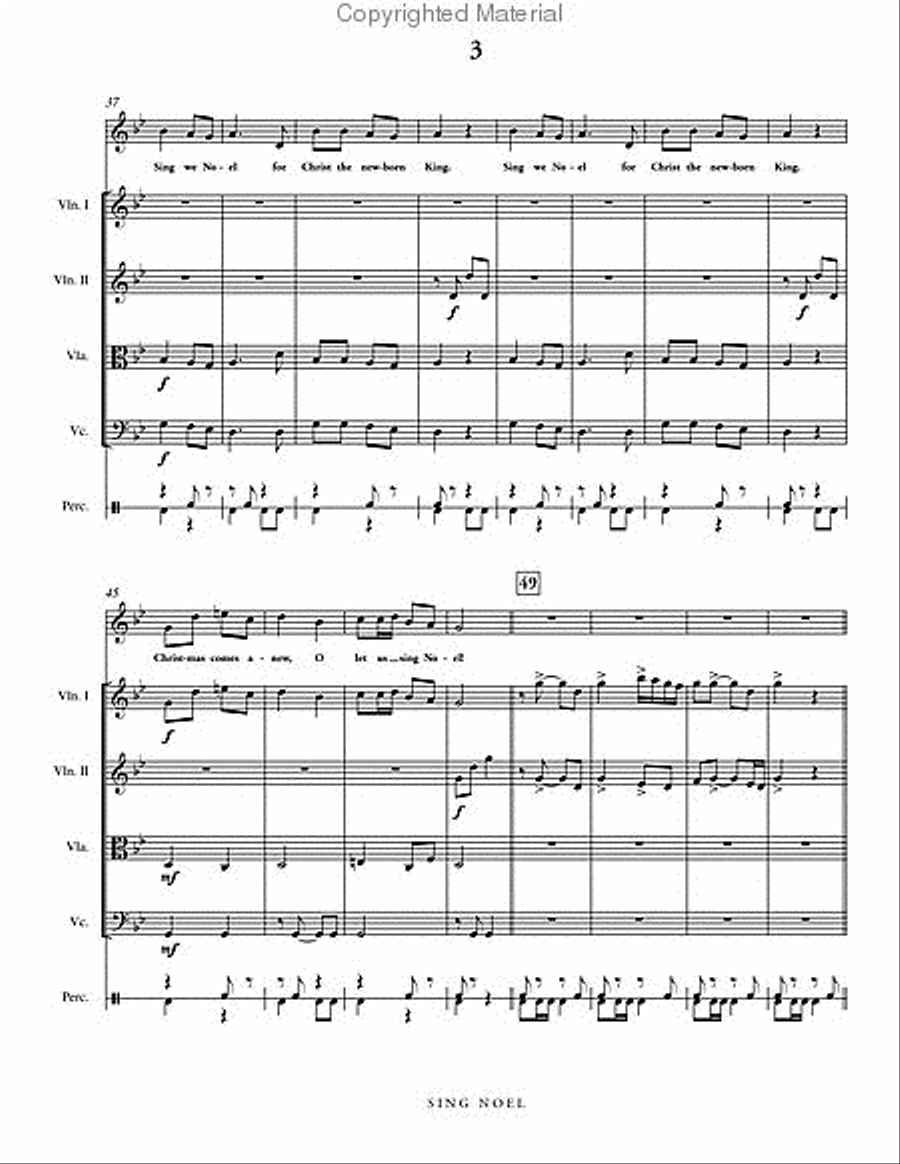 Sing Noel String Orchestra scores gallery preview page 4