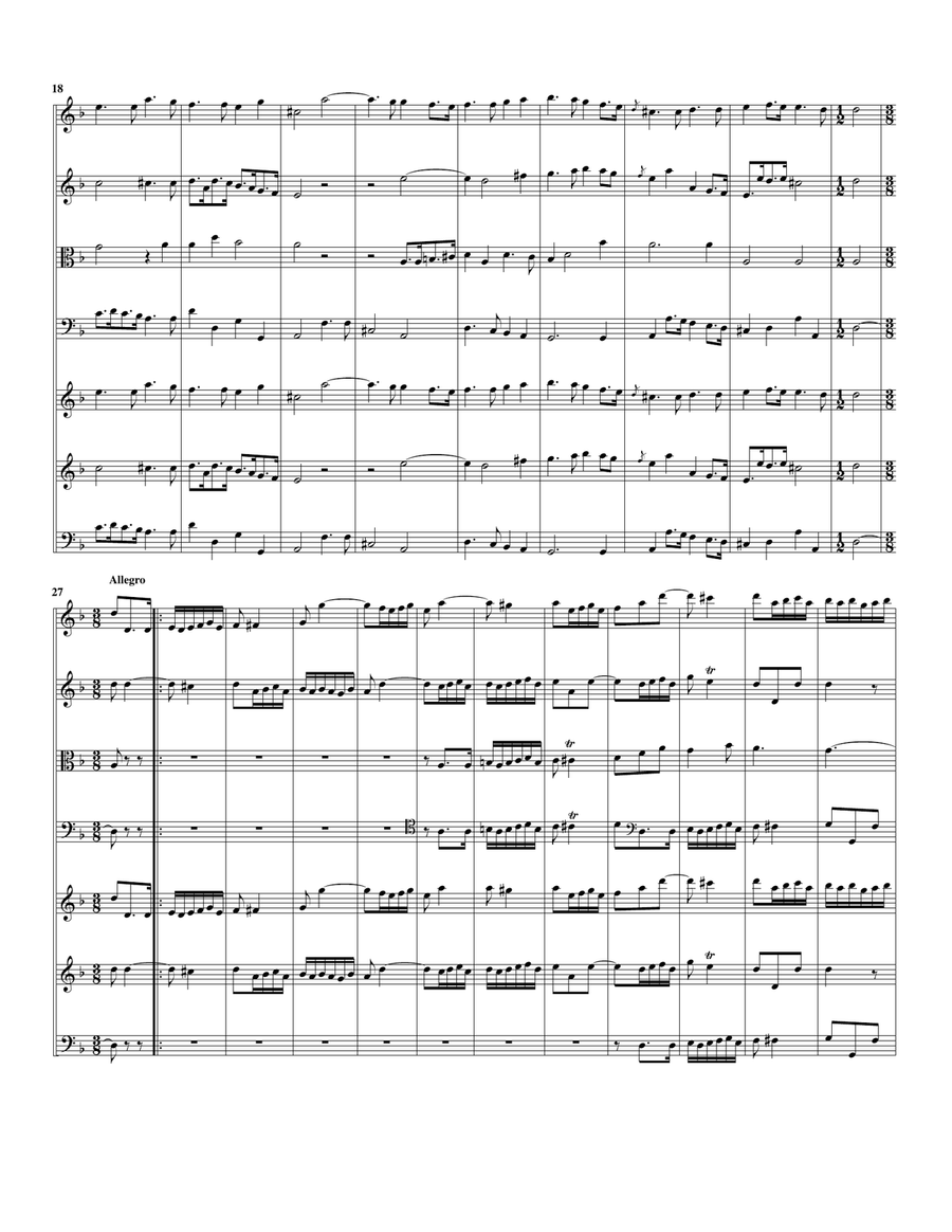 Concerto grosso Op.3, no.4 in D minor String Orchestra scores gallery preview page 3