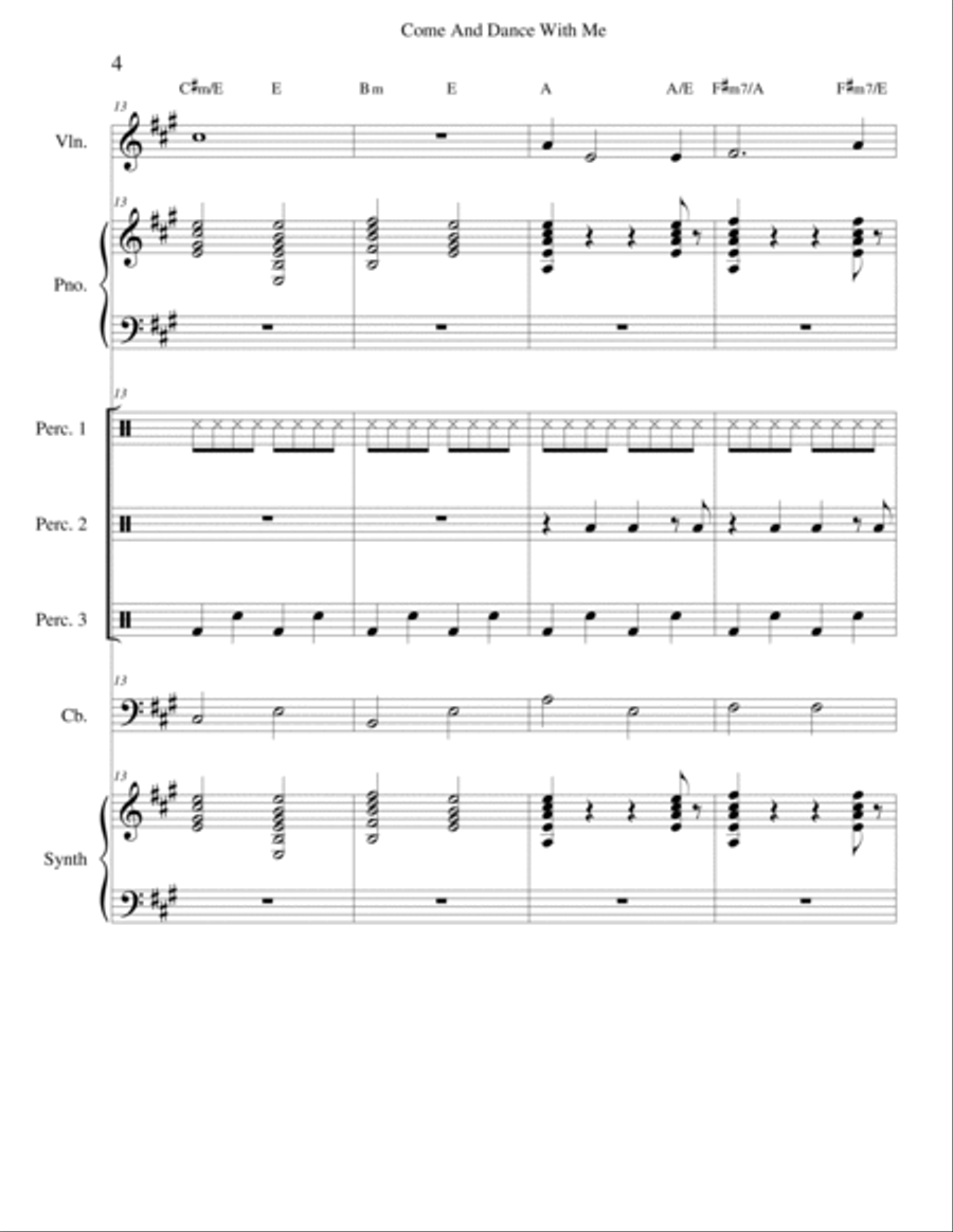 Come And Dance With Me Violin scores gallery preview page 4