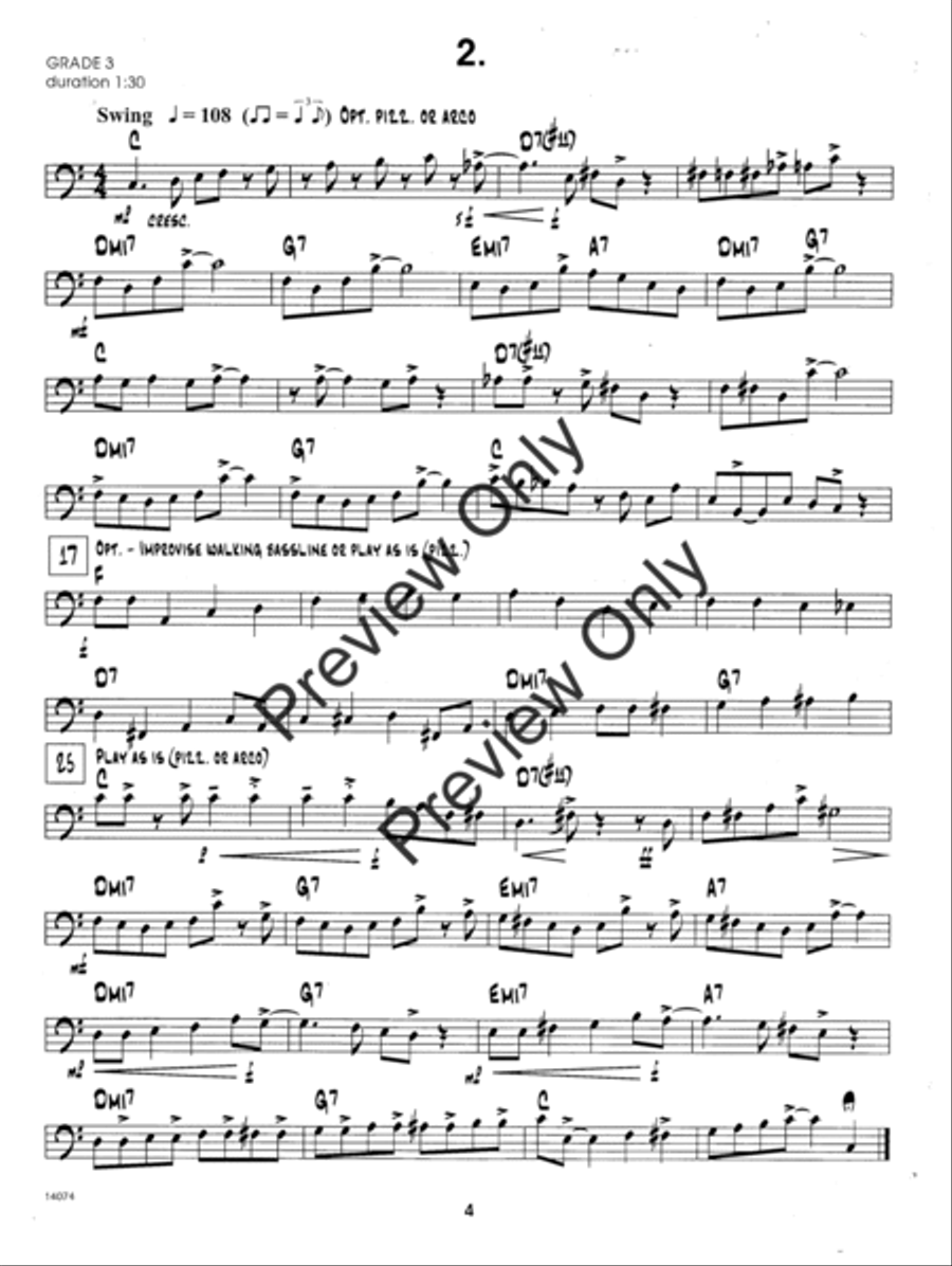 Jazz Solos For Bass, Volume 1 Double Bass scores gallery preview page 4