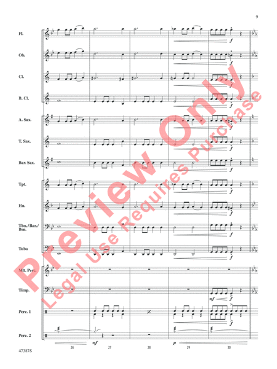 Pandemonium Pandemonium Concert Band scores gallery preview page 10
