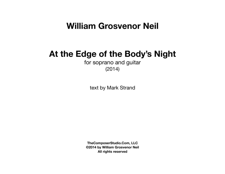 At the Edge of the Body's Night