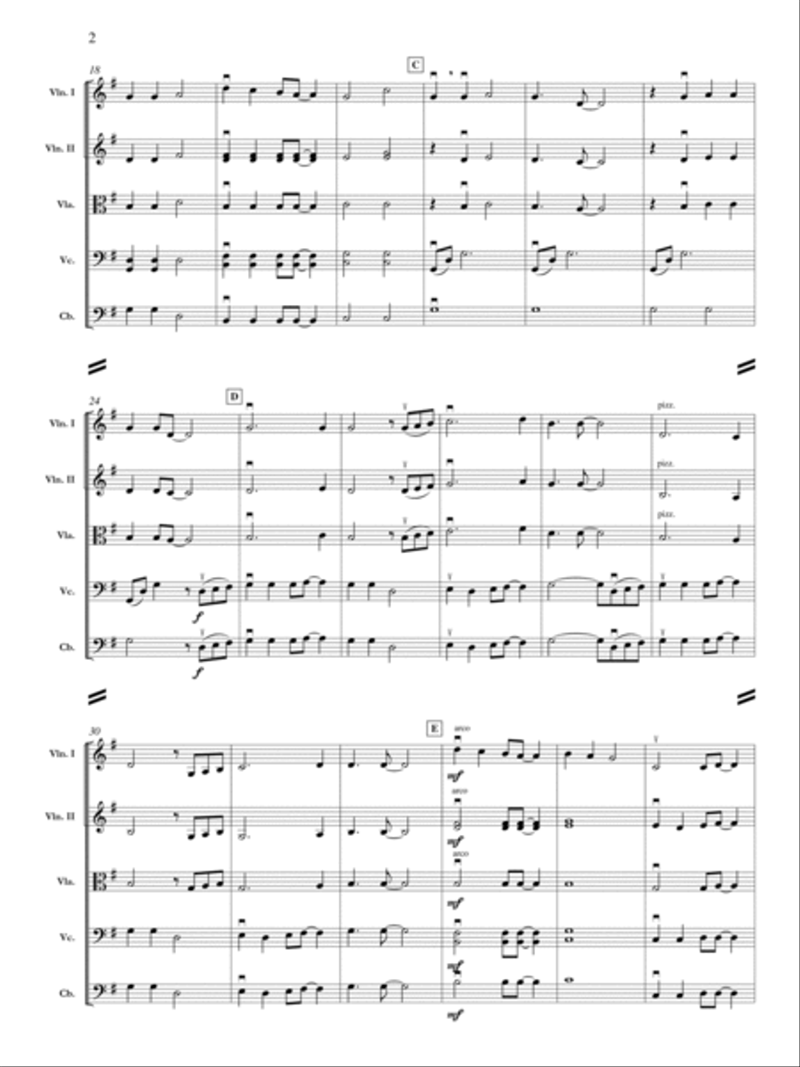 Fantasia on Two Christmas Themes Orchestra scores gallery preview page 3