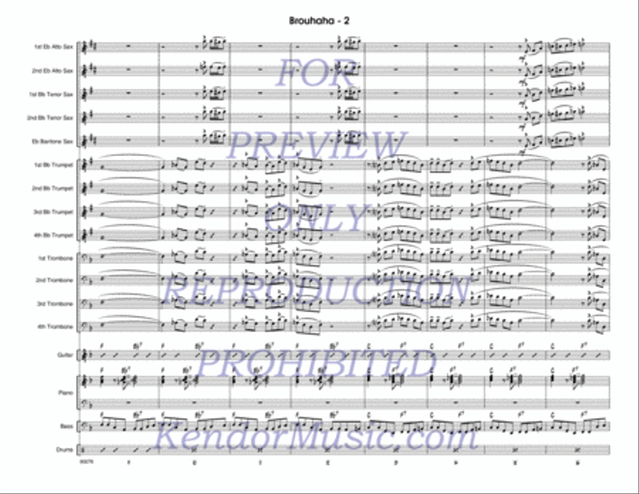 Brouhaha Brouhaha Jazz Ensemble scores gallery preview page 3