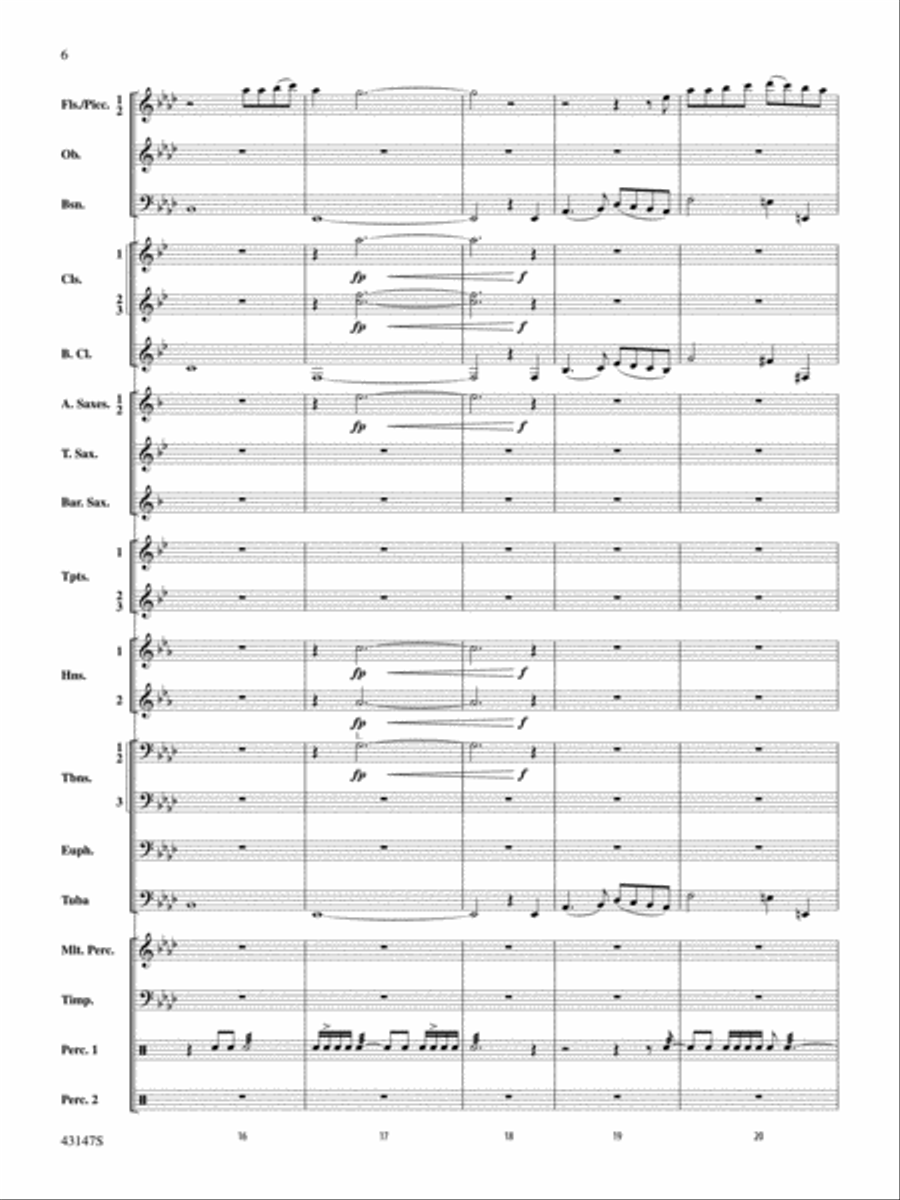Heroes of the American Revolution: Score Concert Band scores gallery preview page 6