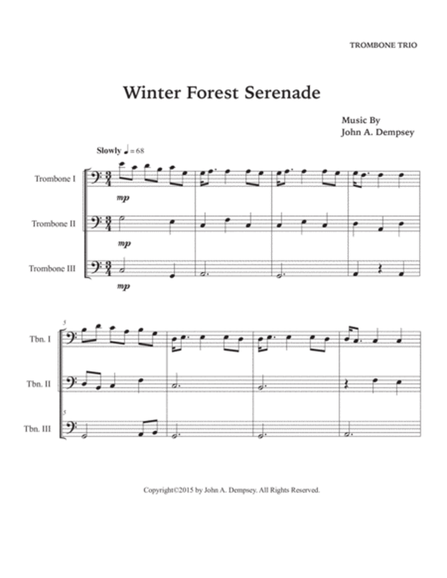 Winter Forest Serenade (Trombone Trio) image number null