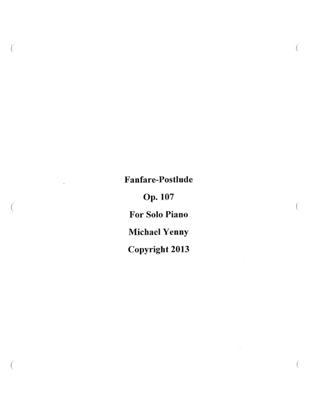 Fanfare-Postlude, op. 107