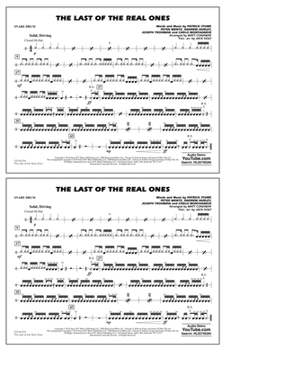 Last of the Real Ones (arr. Matt Conaway) - Snare Drum