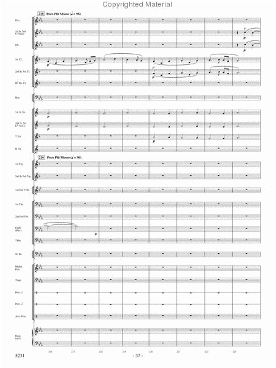Pilatus: Mountain of Dragons Concert Band scores gallery preview page 35