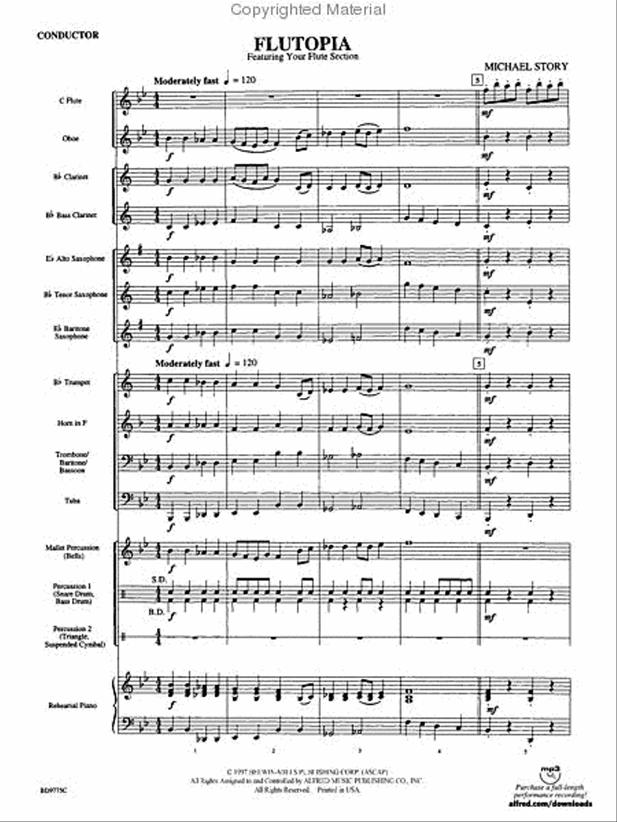 Flutopia Flutopia Concert Band scores gallery preview page 3