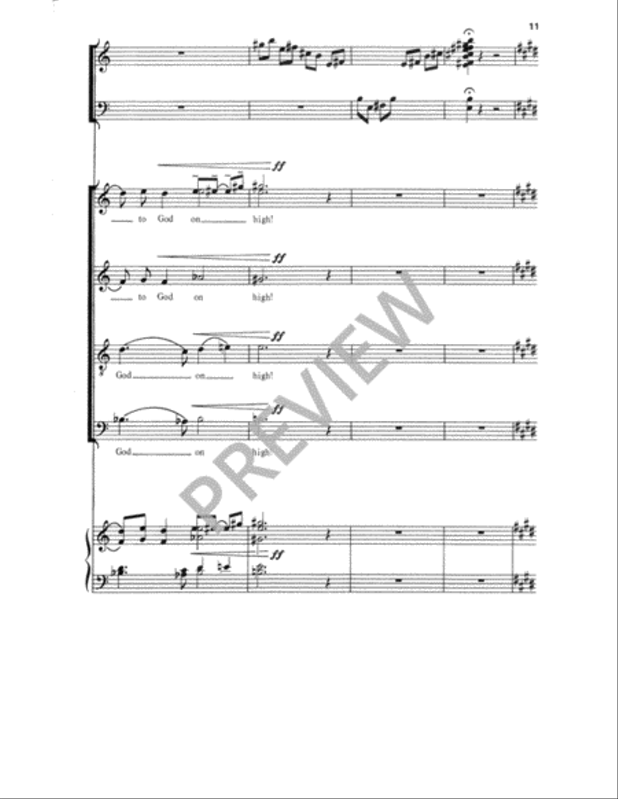 From Lands That See the Sun Arise 4-Part scores gallery preview page 12