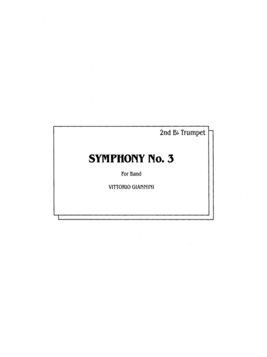 Symphony No. 3 for Band: 2nd B-flat Trumpet