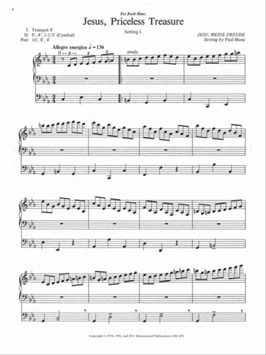 Ten Chorale Improvisations, Set 3 Organ scores gallery preview page 3