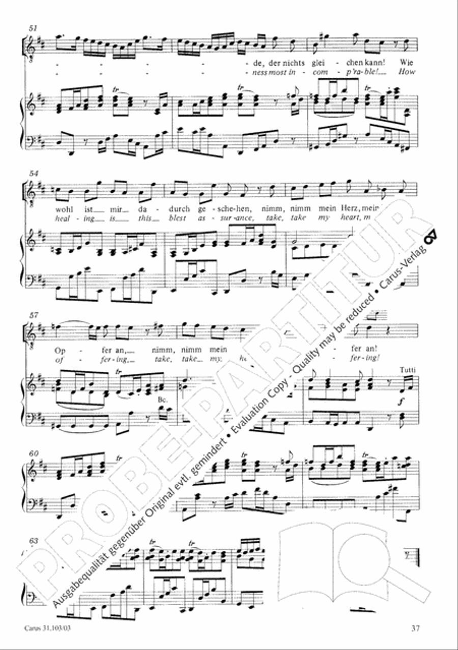 You shall be weeping and crying (Ihr werdet weinen und heulen) 4-Part scores gallery preview page 38