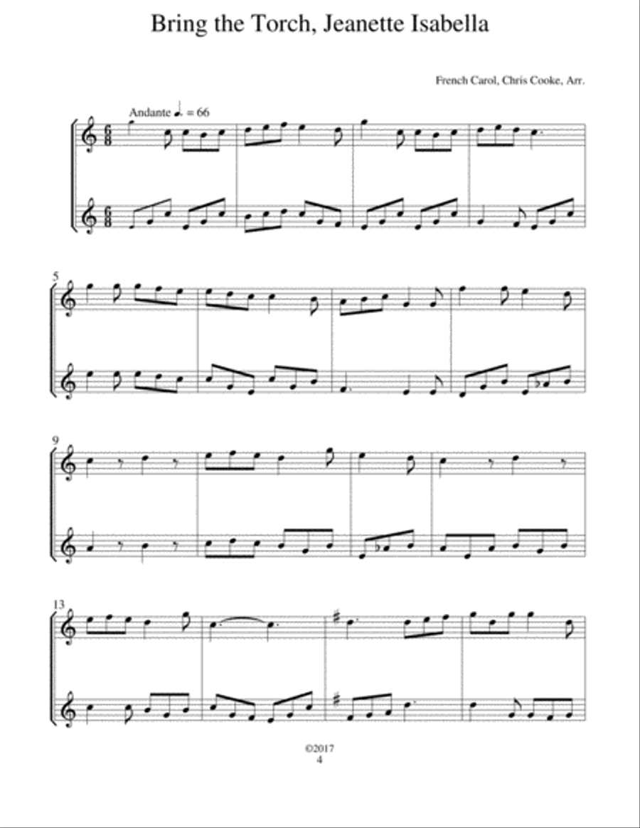 25 Favorite Christmas Duets for French Horn Brass Duet scores gallery preview page 5