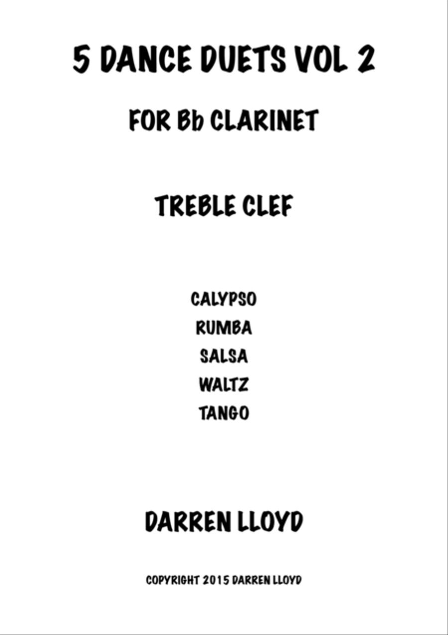 Clarinet Duets Clarinet Duet scores gallery preview page 1