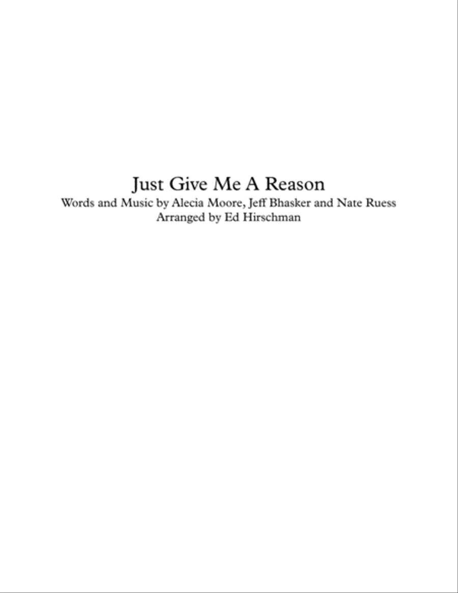 Just Give Me A Reason Brass Ensemble scores gallery preview page 1