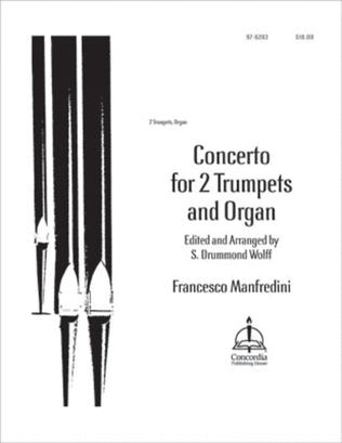 Book cover for Concerto for 2 Trumpets and Organ