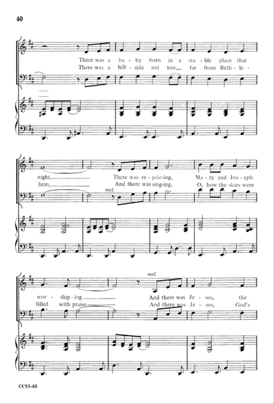 Jesus Is Born Jesus Is Born 4-Part scores gallery preview page 42