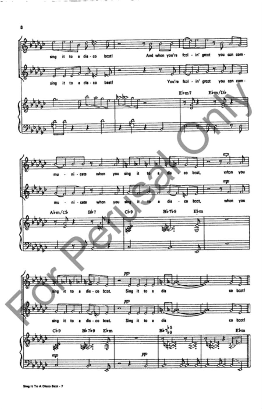 Sing It To A Disco Beat SA scores gallery preview page 8
