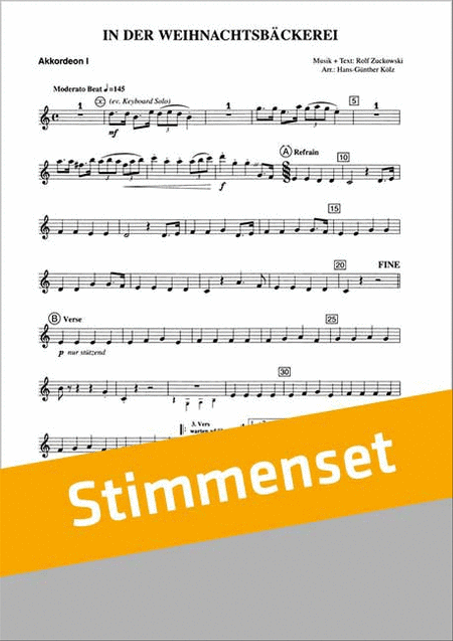 Weihnachten mit Rolf Zuckowski Accordion Orchestra scores gallery preview page 1
