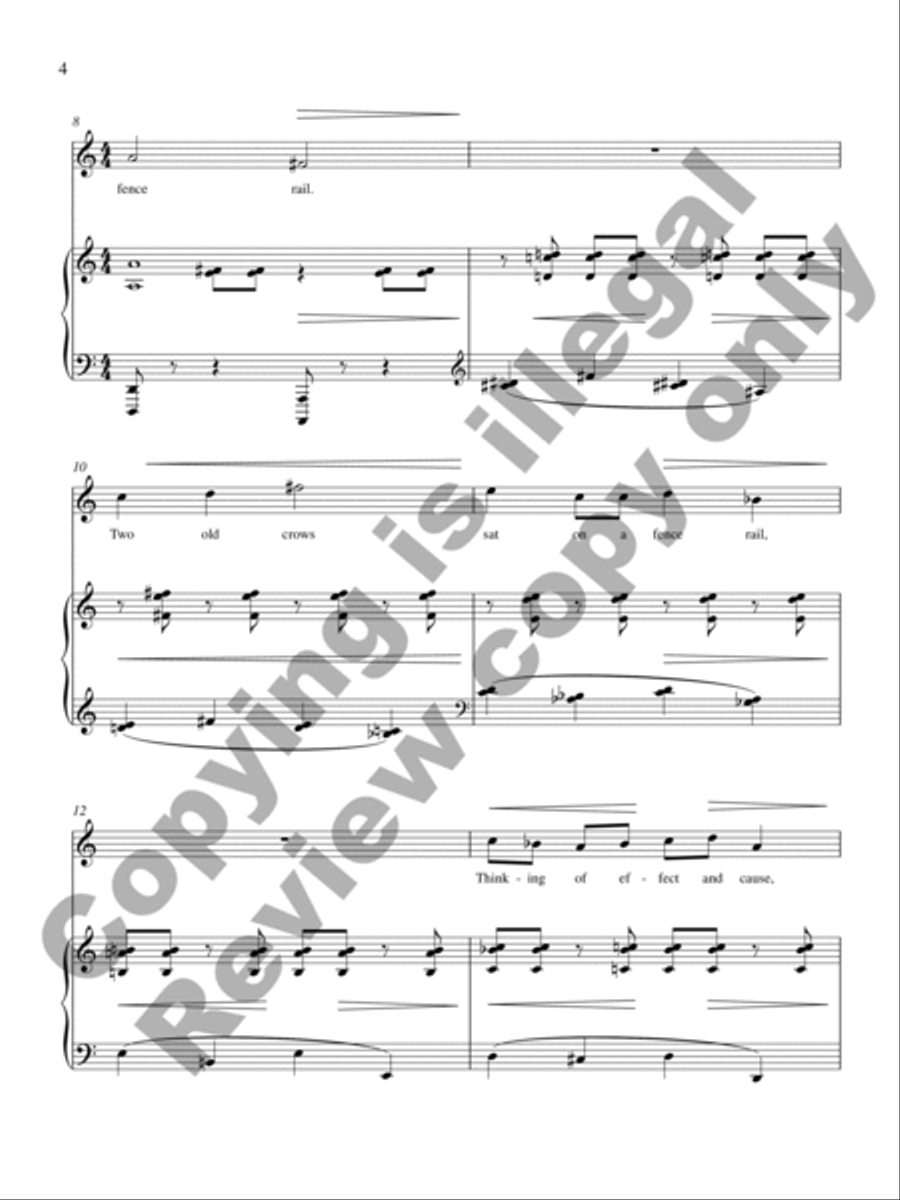 Two Old Crows Soprano Voice scores gallery preview page 5
