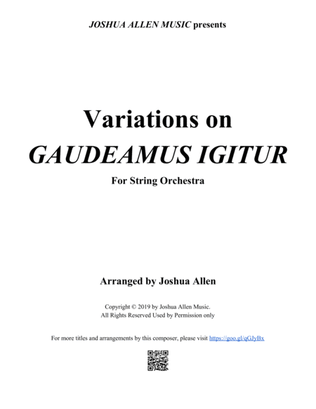 Variations on GAUDEAMUS IGITUR