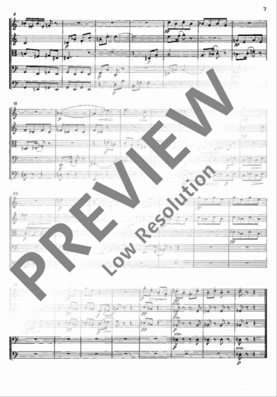 Sieben leichte Stücke String Orchestra scores gallery preview page 10