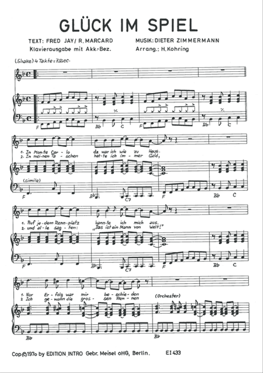 Gluck im Spiel Piano, Vocal scores gallery preview page 3