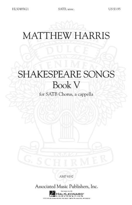 Shakespeare Songs, Book 4 SATB A Cappella