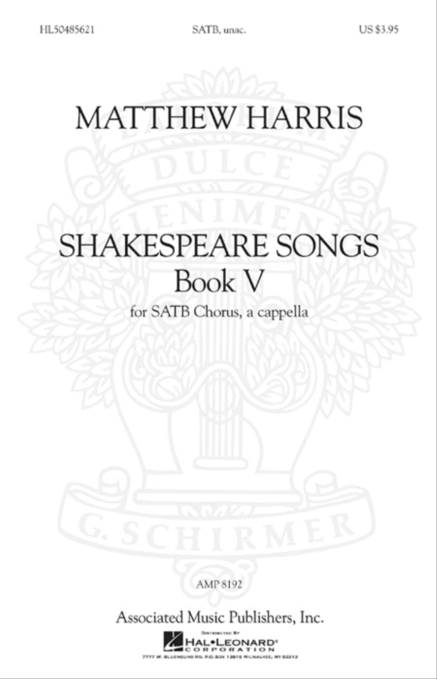 Shakespeare Songs, Book V image number null